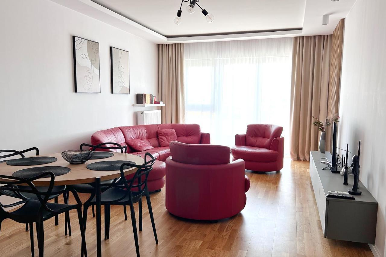 Capital Towers - Apartament Red Z Widokiem Na Panorame Miasta I Rzeke Rzeszów Eksteriør billede